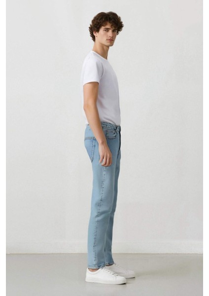 Slim Tapered Fit Dar Kalıp Normal Bel Daralan Paça Jean Pantolon F2324AX25SP