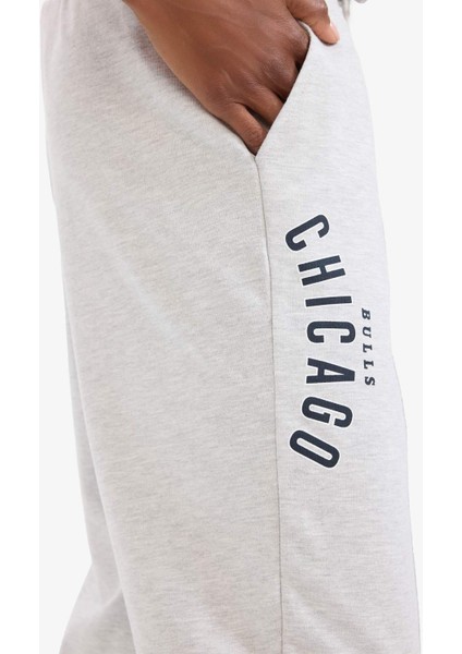 Fit NBA Chicago Bulls Jogger Çift Cepli Jogger Paça Standart Boy Eşofman Altı B9998AX25SM
