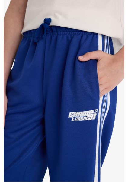 Erkek Çocuk Beli Lastikli Baskılı Jogger Eşofman Altı F1978A825AU