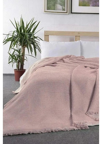 Lora Tek Kişilik Tek Pike 160X210 cm Pudra