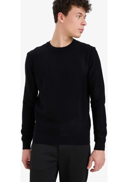 Standart Fit Bisiklet Yaka Triko Kazak C9618AX25AU