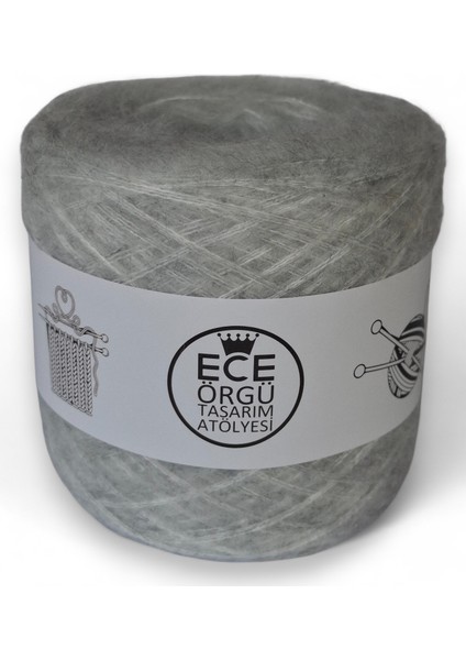 3 Katlı, Gri Angora Örgü Ipi (200 Gr.) fırsatları