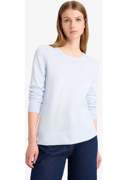 Regular Fit Bisiklet Yaka Triko Kazak F7091AZ25WN