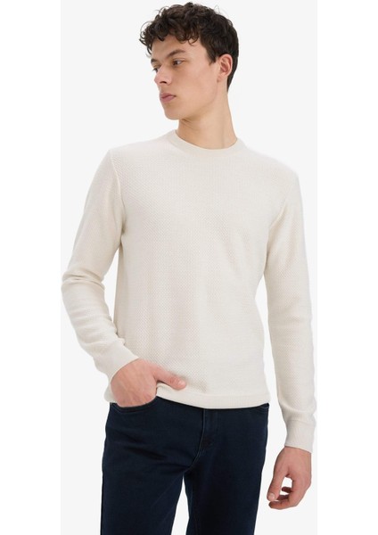 Standart Fit Bisiklet Yaka Triko Kazak C9618AX25AU