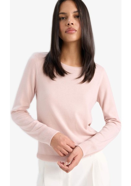 Regular Fit Bisiklet Yaka Triko Kazak F7091AZ25WN
