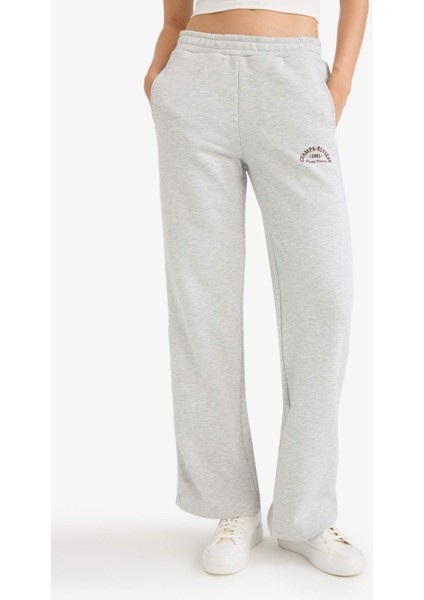 Straight Fit Cepli Baskılı Kalın Eşofman Altı F0312AX25AU