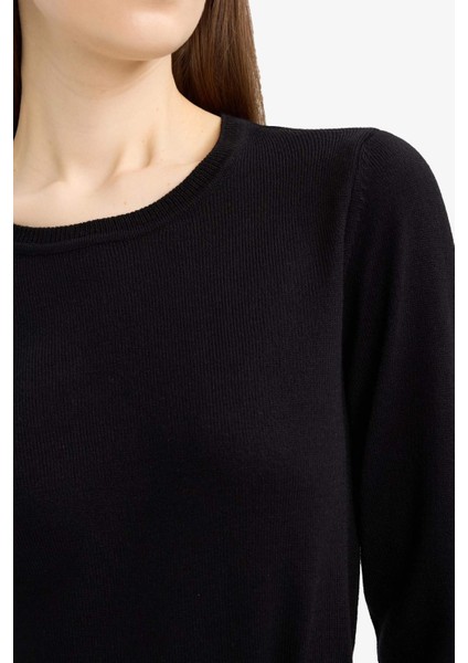 Regular Fit Bisiklet Yaka Triko Kazak F7091AZ25WN