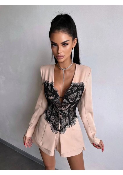 Dantel Detaylı Ceket Elbise fırsatları