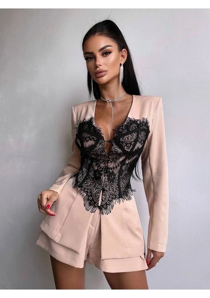 Dantel Detaylı Ceket Elbise indirimleri