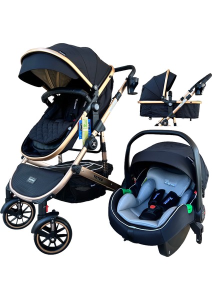 Ultimate Travel Sistem Bebek Arabası 3 In 1 Siyah Rose