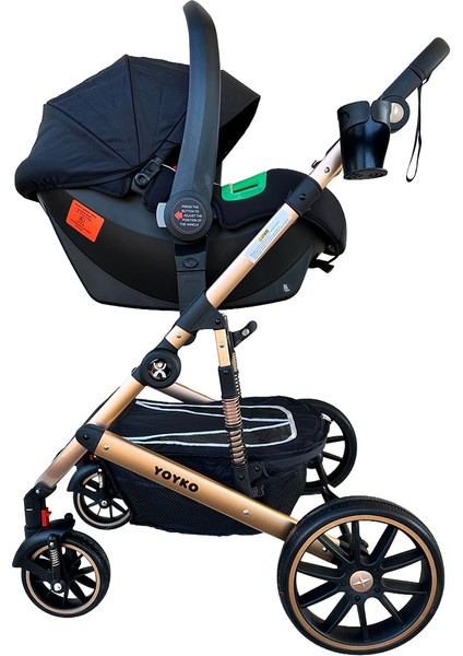 Ultimate Travel Sistem Bebek Arabası 3 In 1 Siyah Rose fırsatları