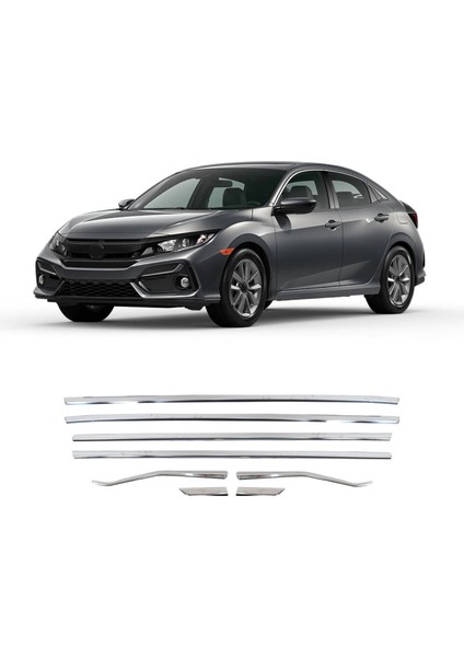 Honda Cıvıc Krom Cam Çıtası 8 Parça P.çelik 2022 ve Üzeri fiyatları