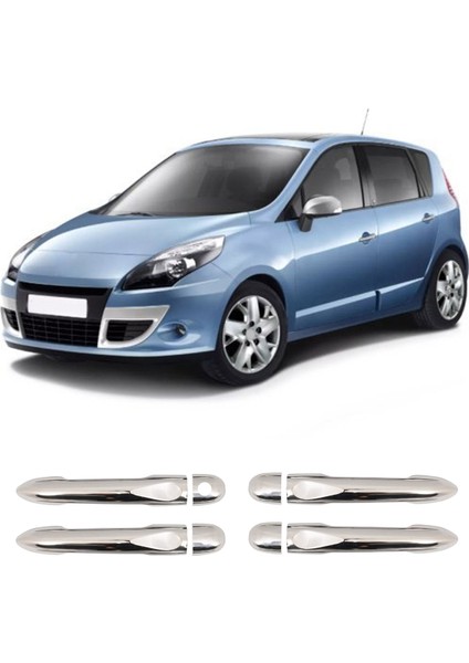 Renault Scenıc 3 Uyumlu 2009 Ve Üzeri Krom Kapı Kolu 4 Kapı Paslanmaz Çelik fiyatları