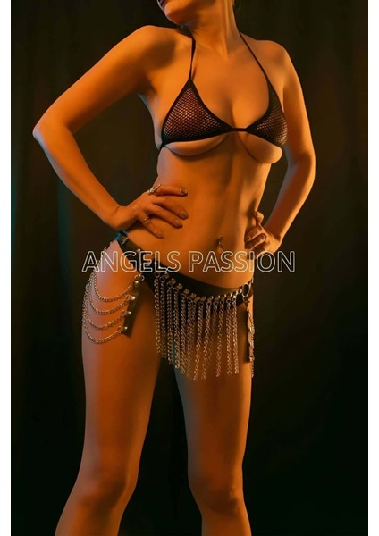 Deri Zincirli Etek Fantezi Giyim indirimleri