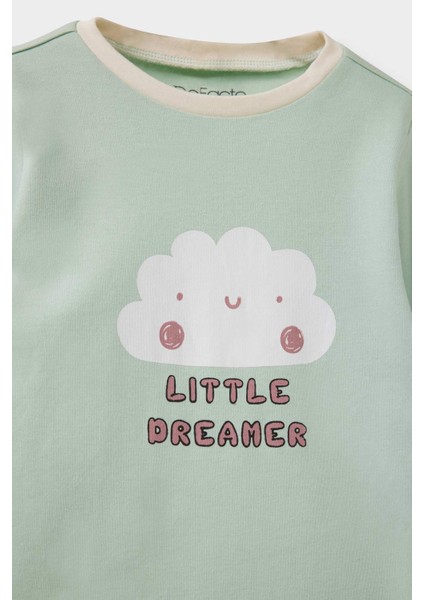 Kız Bebek 4'lü Pijama Takımı Baskılı Uzun Kollu Üst Uzun Alt F0633A525AU