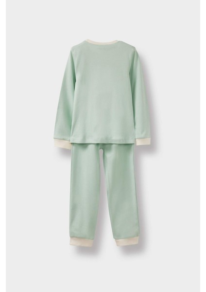 Kız Bebek 4'lü Pijama Takımı Baskılı Uzun Kollu Üst Uzun Alt F0633A525AU