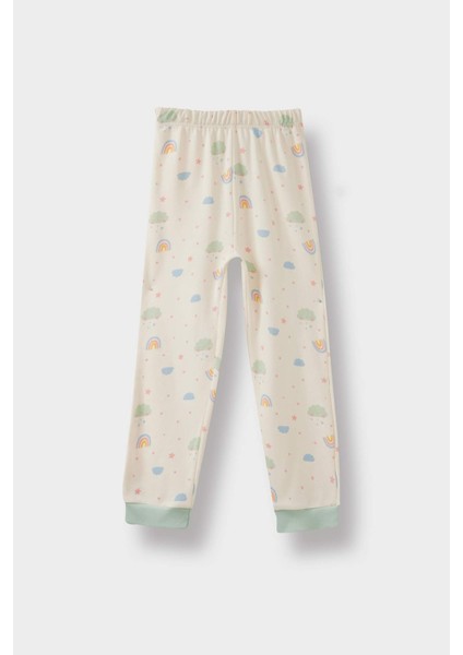 Kız Bebek 4'lü Pijama Takımı Baskılı Uzun Kollu Üst Uzun Alt F0633A525AU