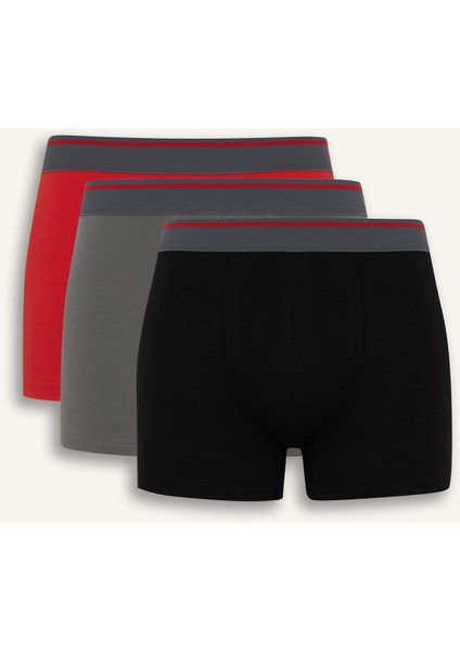 Regular Fit 3'lü Boxer E8708AX25HS