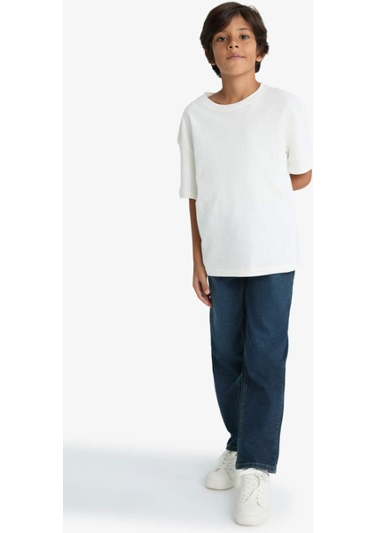 Erkek Çocuk Straight Fit Düz Paça Jean Pantolon F0455A825AU