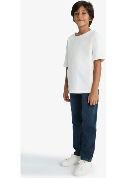 Erkek Çocuk Straight Fit Düz Paça Jean Pantolon F0455A825AU