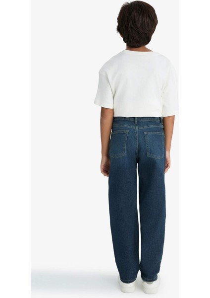 Erkek Çocuk Straight Fit Düz Paça Jean Pantolon F0455A825AU