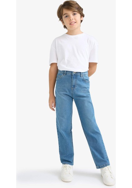 Erkek Çocuk Straight Fit Düz Paça Jean Pantolon F0455A825AU