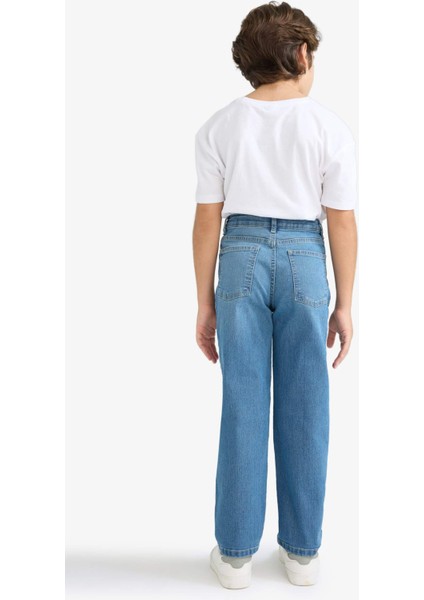 Erkek Çocuk Straight Fit Düz Paça Jean Pantolon F0455A825AU