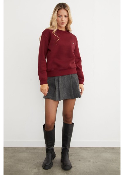 3 Iplik Metal Aksesuar Detaylı Sweatshirt fiyatları