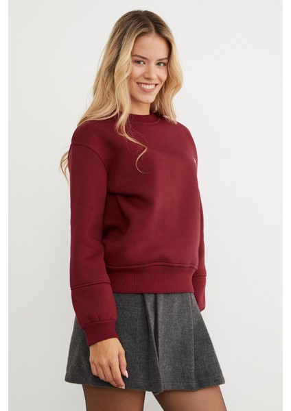 3 Iplik Metal Aksesuar Detaylı Sweatshirt modelleri