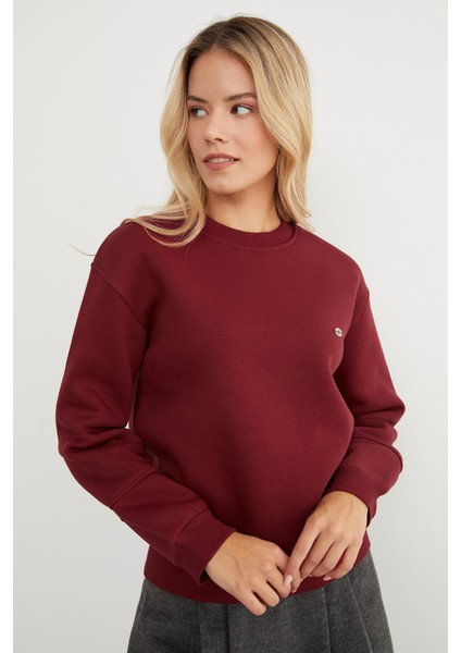 3 Iplik Metal Aksesuar Detaylı Sweatshirt indirimleri