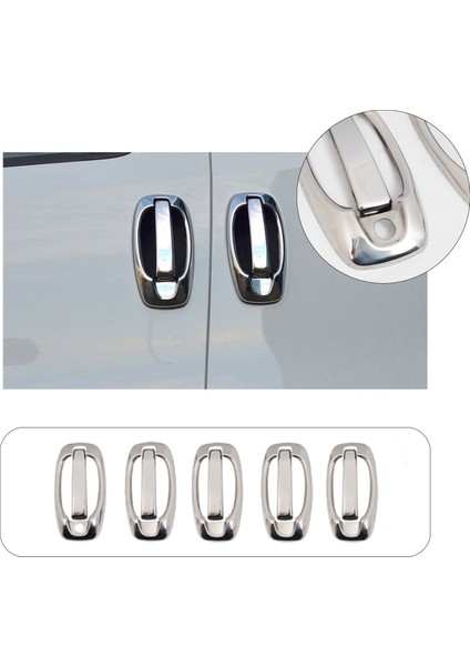 Fiat Fıorıno Kapı Kolu + Çerçeve 5 Kapı 10 Parça P.çelik 2008 ve Üzeri