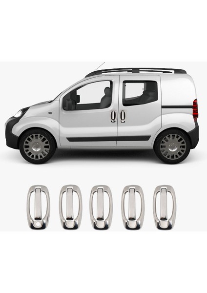 Fiat Fıorıno Kapı Kolu + Çerçeve 5 Kapı 10 Parça P.çelik 2008 ve Üzeri modelleri