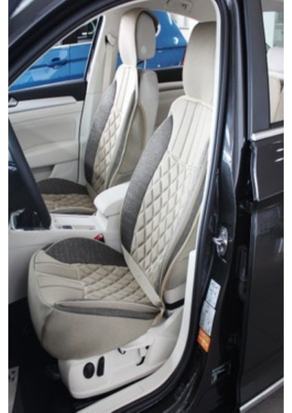 Range Rover Vogue L322 2002-2012 Trobus Elegance Ortopedik Araç Koltuk Minderi 5'li Set, Hava Yastığı Uyumlu Bej Koyu Bej fiyatları