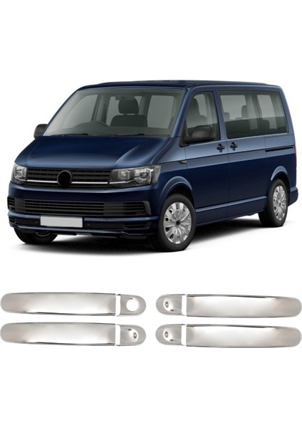 Vw T7 Transporter Krom Kapı Kolu 4 Kapı P.çelik 2015 > 2019