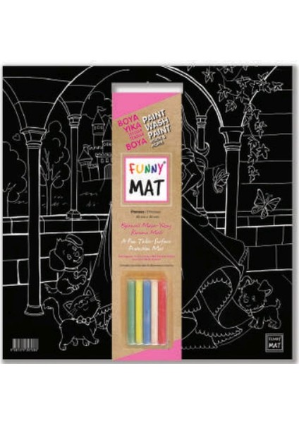 Funny Mat - Prenses 40X40CM