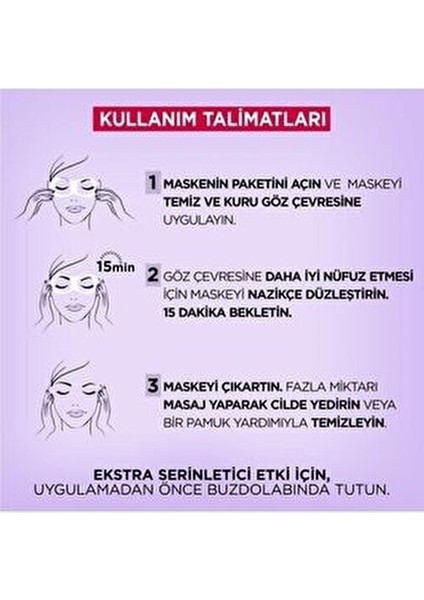 Revitalift Filler Göz Serum-Maskesi 1 Adet Göz Altı Torbalarını Azaltıcı Etki