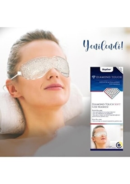 Diamond Touch Soft Göz Maskesi 2 Adet Soğuk ve Sıcak Kullanıma Uygun Rahatlatıcı Maske
