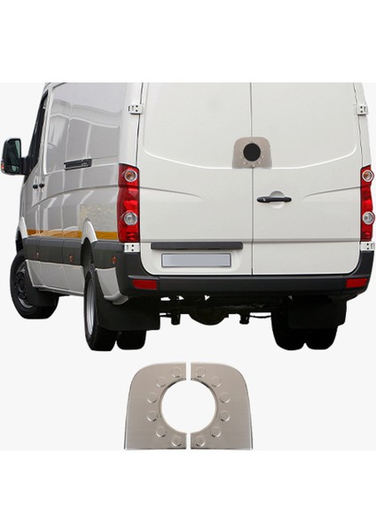 Mercedes Sprinter W906 Uyumlu 2006-2018 Krom Arka Amblem Çerçevesi 2 Parça Paslanmaz Çelik fiyatları