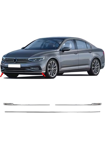 Vw Passat B8.5 Krom Ön Tampon Çıtası 3 Parça P.çelik 2019 ve Üzeri fiyatları