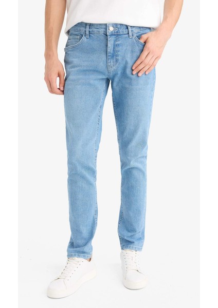 Pedro Slim Fit Dar Kalıp Normal Bel Dar Paça Jean Pantolon F2927AX25AU