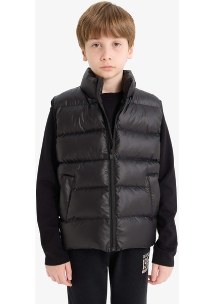 Erkek Çocuk Su Geçirmez Fermuarlı Dik Yaka Şişme Yelek F3092A825AU