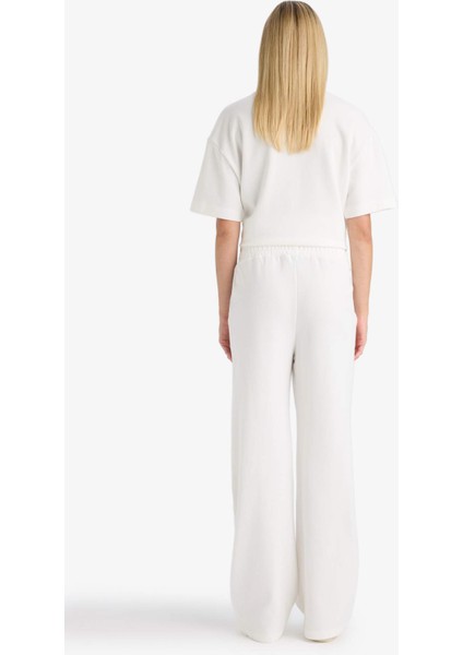 Straight Fit Geniş Bol Paça Basic Düz Cepli Eşofman Altı D3759AX25AU