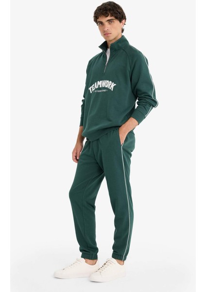 Regular Fit Beli Bağcıklı Cepli Paçası Lastikli Jogger Eşofman Altı E9664AX25AU