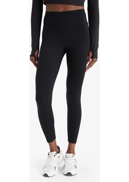 Fit Yüksek Bel Beli Saran Toparlayıcı Esnek Premium Sporcu Tayt