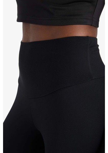 Fit Yüksek Bel Beli Saran Toparlayıcı Esnek Premium Sporcu Tayt