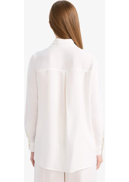 Regular Fit Uzun Kollu Tesettür Gömlek Tunik D1345AX25SM