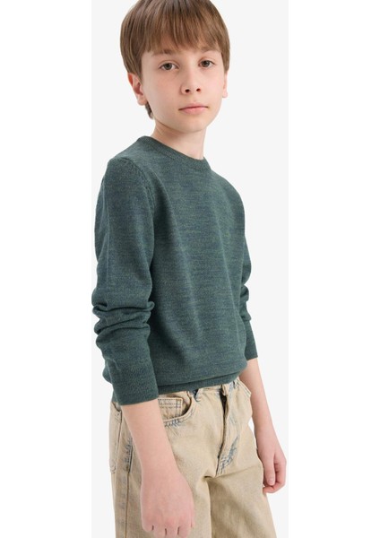 Erkek Çocuk Bisiklet Yaka Triko Kazak A4992A825WN