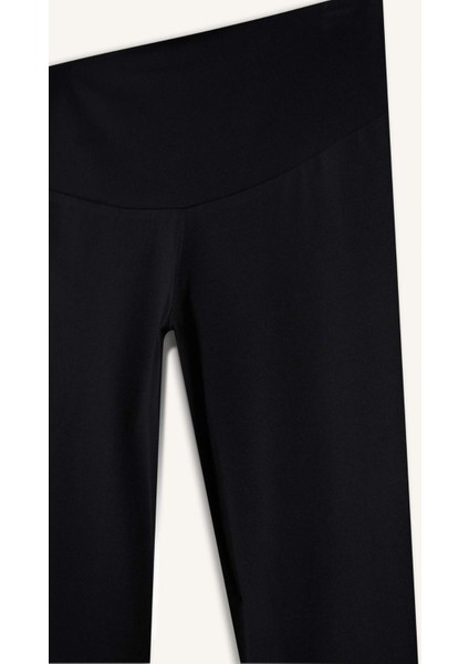 Fit Yüksek Bel Beli Saran Toparlayıcı Esnek Premium Sporcu Tayt