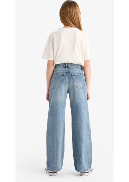 Kız Çocuk Straight Wide Jean Pantolon F3150A825SM
