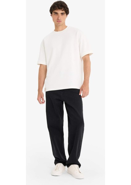 Baggy Fit Geniş Paça Jean Pantolon F2985AX25AU